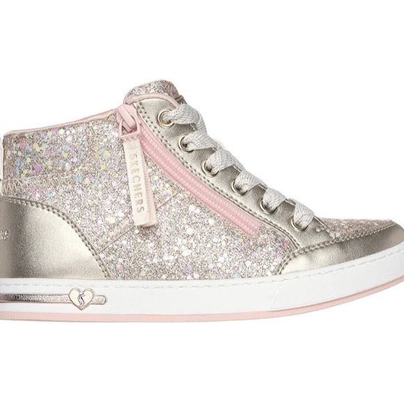 EUC- Skechers Street Shoutouts - Glitter Queen. Size 3.5 girls. - Picture 7 of 7